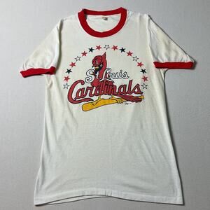 Vintage 80s Screen Star Mens Size M St. Louis Cardinals Short Sleeve T Shirt